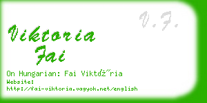 viktoria fai business card